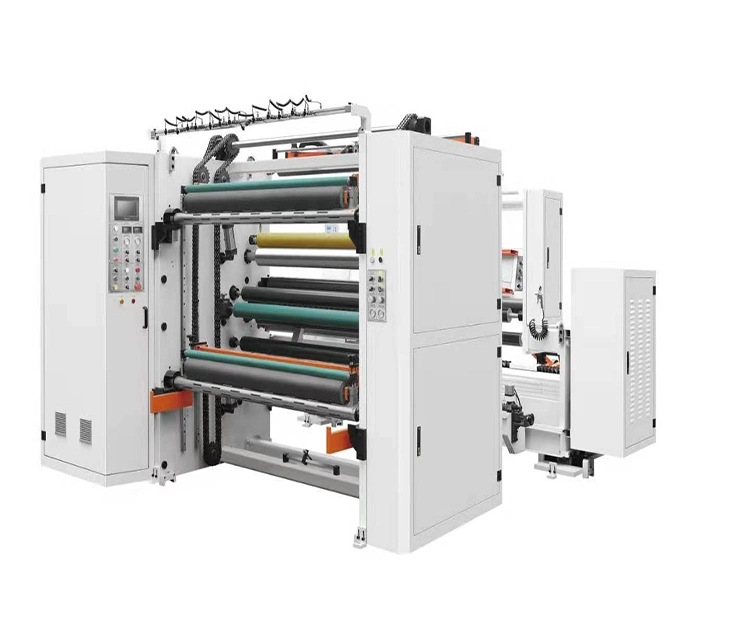 Easy Operate Rewind and Slitting Machine Plastic Film Roll Paper Sticker Roll Cutting Machine