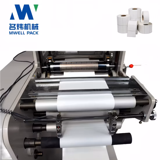 Flexo 인쇄기 Flexo 라벨 및 스티커 인쇄기 회전식 다이 커팅 스테이션과 포일 스테이션 라벨 프린터를 갖춘 Flexo 인쇄기